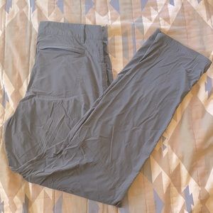 LLBean trekking hiking pants gray size 10
